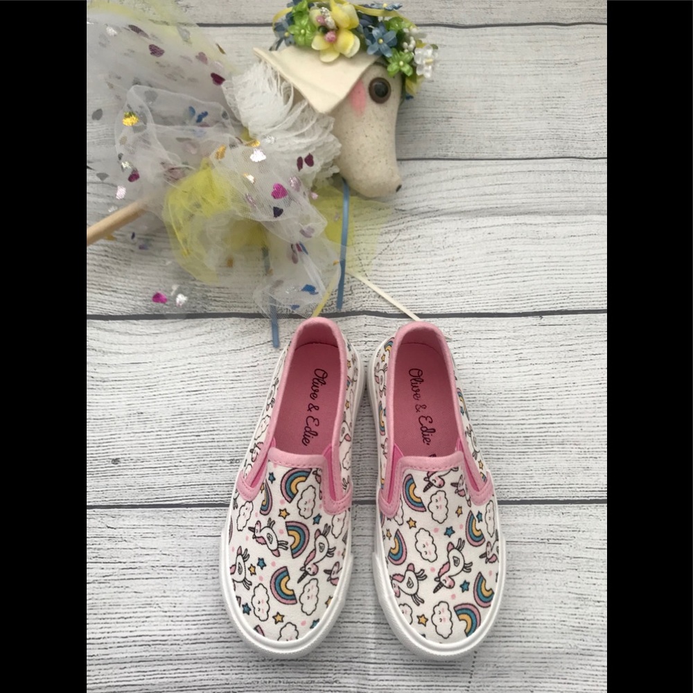 🆕 🌈Olive&Edie🌈Toddler Slip-on Sneakers